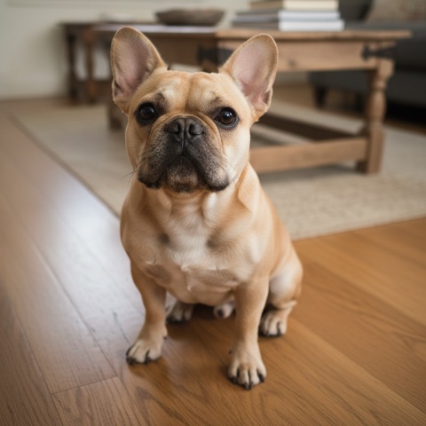 Sample photo of a French bulldog (AI-generated)